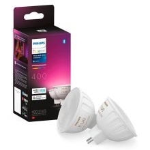 CONJUNTO 2x Lâmpada LED RGBW com regulação Philips Hue White And Color Ambiance GU5,3/MR16/6,3W/12V 2000-6500K