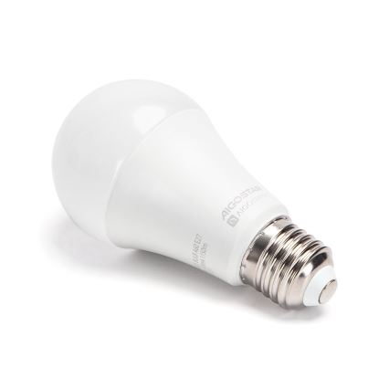 CONJUNTO 2x Lâmpadas LED RGBW com regulação MESH Inteligente A60 E27/12W/230V 2700-6500K + comando - Aigostar