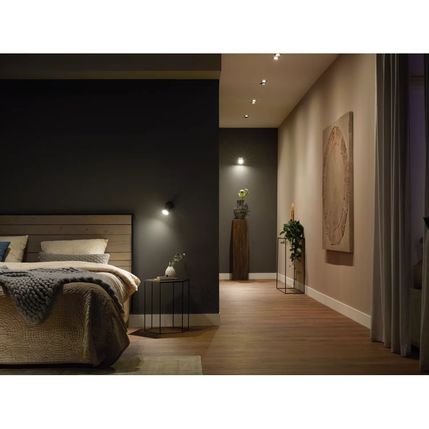 CONJUNTO 2x Lâmpadas LED com regulação Philips Hue WHITE GU10/4,2W/230V 2700K