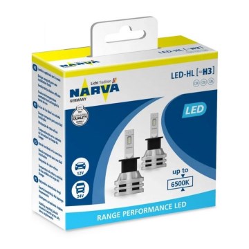 CONJUNTO 2x Lâmpadas LED para carro H3 PK22s/19W/12V 6500K - Narva 18058RPNVAX2