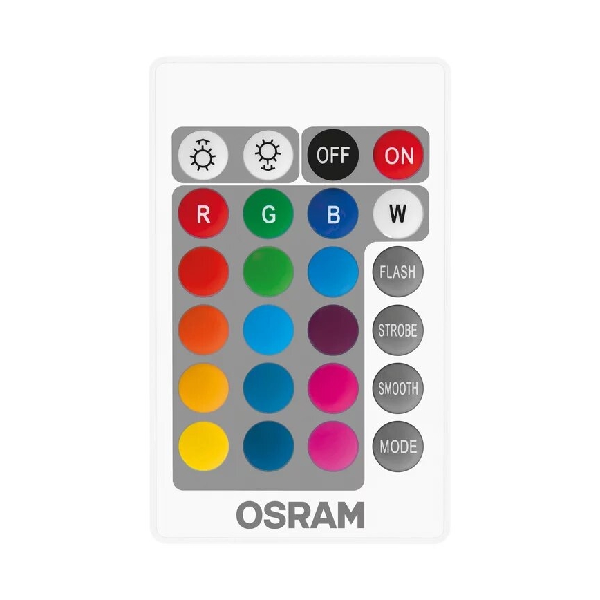 CONJUNTO 2x Lâmpadas LED RGBW com regulação B38 E14/4,9W/230V 2700K + comando - Osram