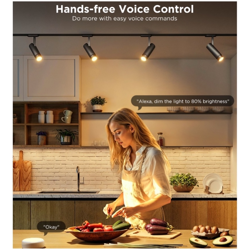 CONJUNTO 2x Lâmpadas LED RGBWW com regulação E14/5W/230V 2700-6500K Wi-Fi - Govee