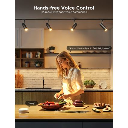 CONJUNTO 2x Lâmpadas LED RGBWW com regulação GU10/4,8W/230V 2700-6500K Wi-Fi - Govee