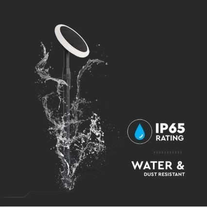 CONJUNTO 2x Lâmpada solar LED ajustável GARDEN LED/3W/5V 42-80 cm 4000K IP65 1000 mAh