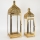 CONJUNTO 2x Lanternas douradas