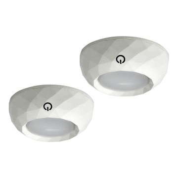 CONJUNTO 2x Luminária LED tátil de orientação LED/4,5V/3xAAA