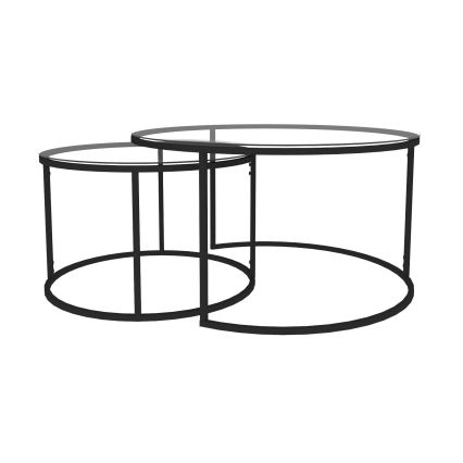 CONJUNTO 2x Mesa de centro BELARUS preta