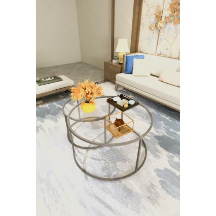 CONJUNTO 2x Mesa de centro BELARUS preta