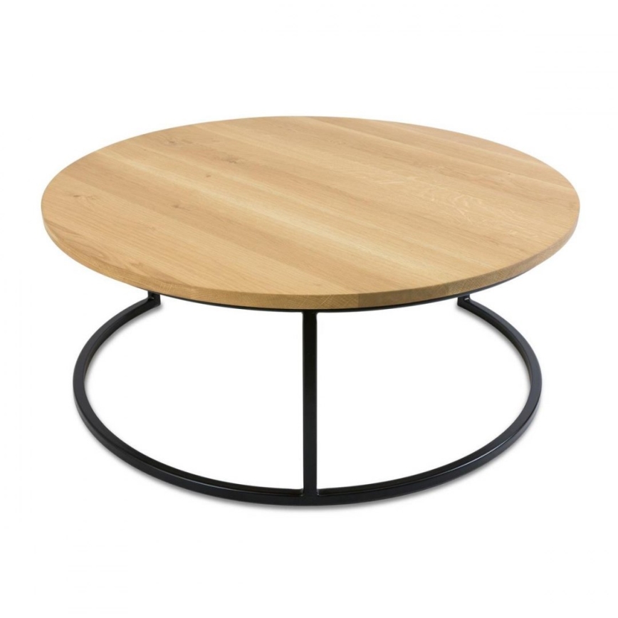 CONJUNTO 2x Mesa de centro OAKLOFT 38x90 cm preto/carvalho