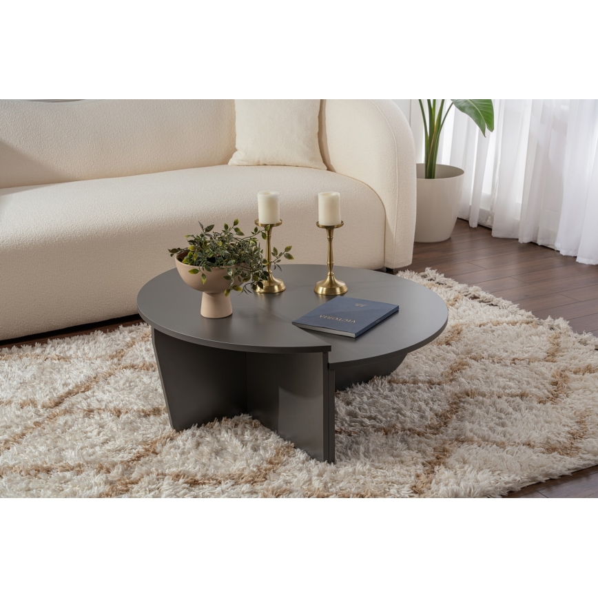 CONJUNTO 2x Mesa de centro ORION antracite
