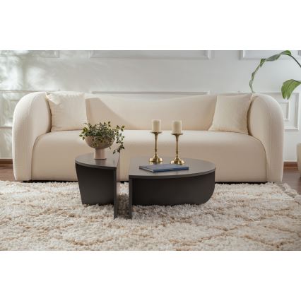 CONJUNTO 2x Mesa de centro ORION antracite