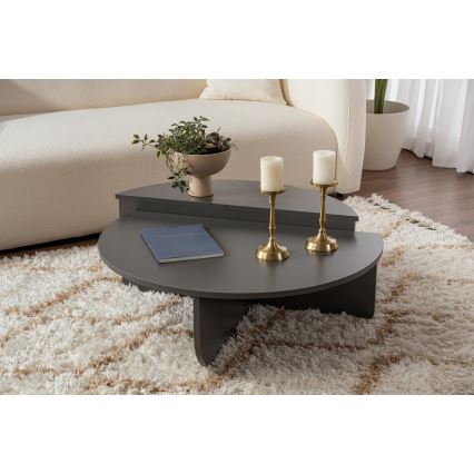 CONJUNTO 2x Mesa de centro ORION antracite