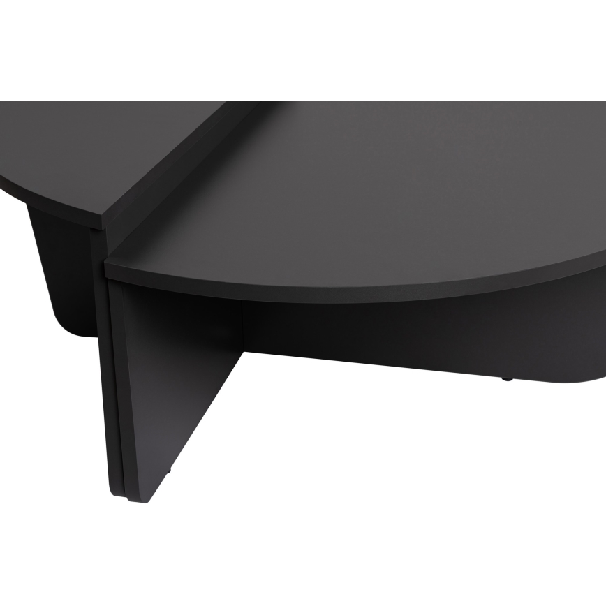 CONJUNTO 2x Mesa de centro ORION antracite