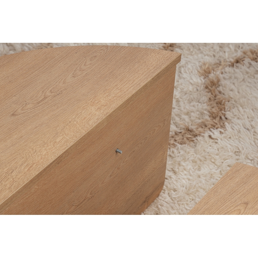 CONJUNTO 2x Mesa de centro ORION carvalho