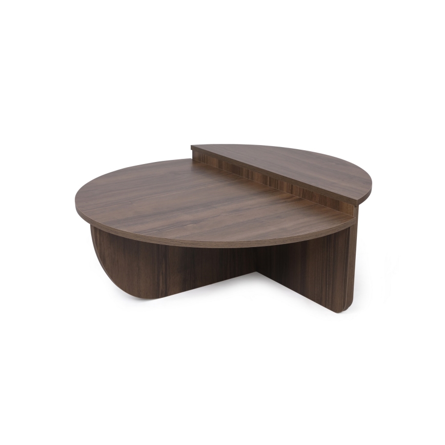 CONJUNTO 2x Mesa de centro PODIUM castanho