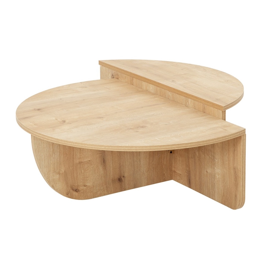 CONJUNTO 2x Mesa de centro PODIUM castanho