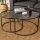 CONJUNTO 2x Mesa de centro TOKYO diâmetro 60/80 cm preto