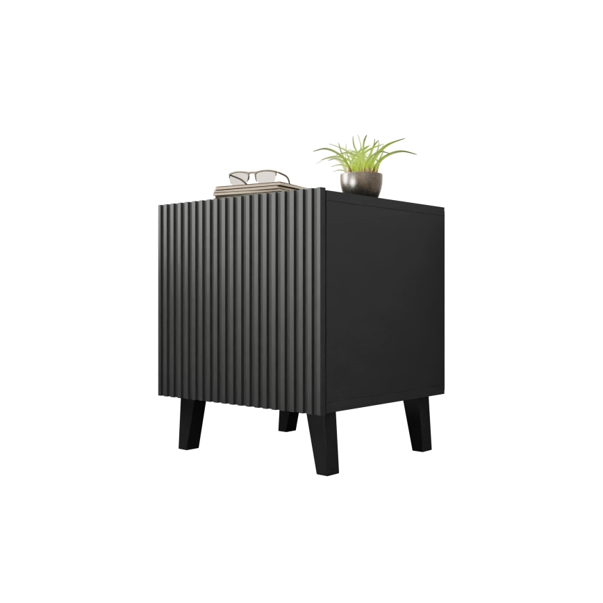 CONJUNTO 2x Mesas de cabeceira VAMOS 52x45 cm antracite