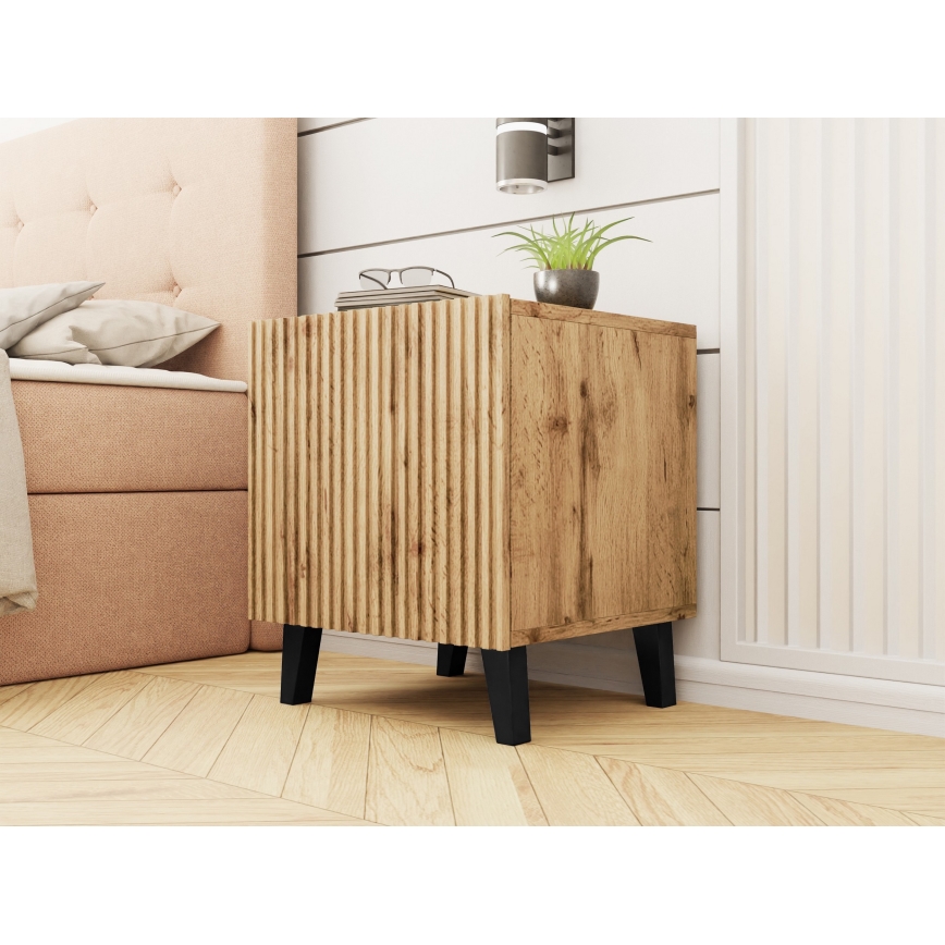 CONJUNTO 2x Mesas de cabeceira VAMOS 52x45 cm castanho