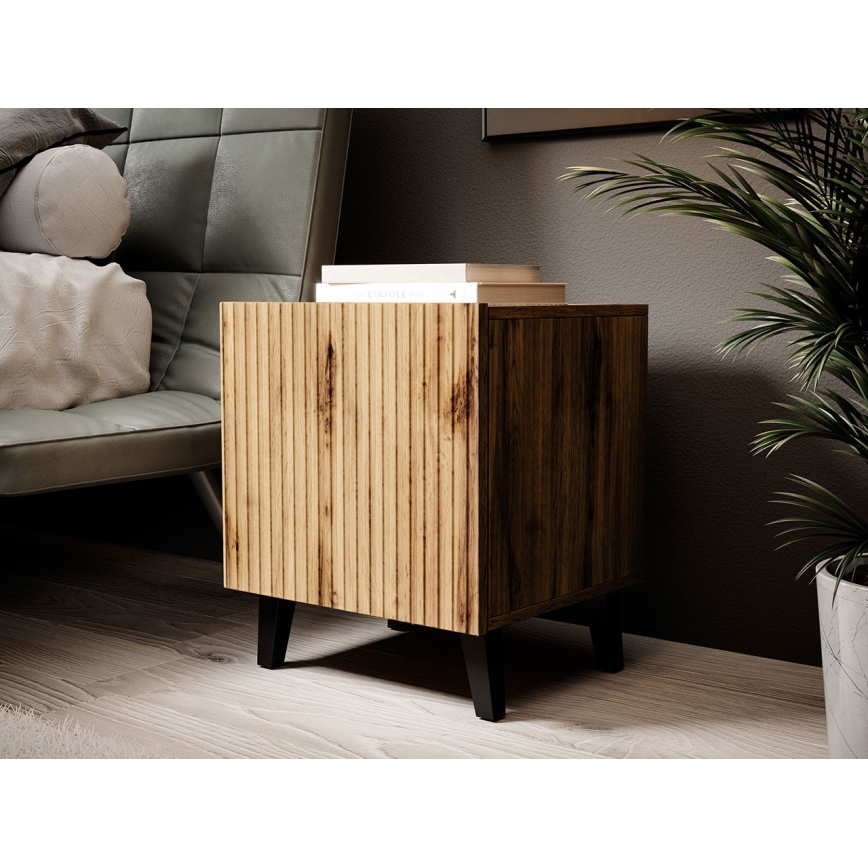CONJUNTO 2x Mesas de cabeceira VAMOS 52x45 cm castanho