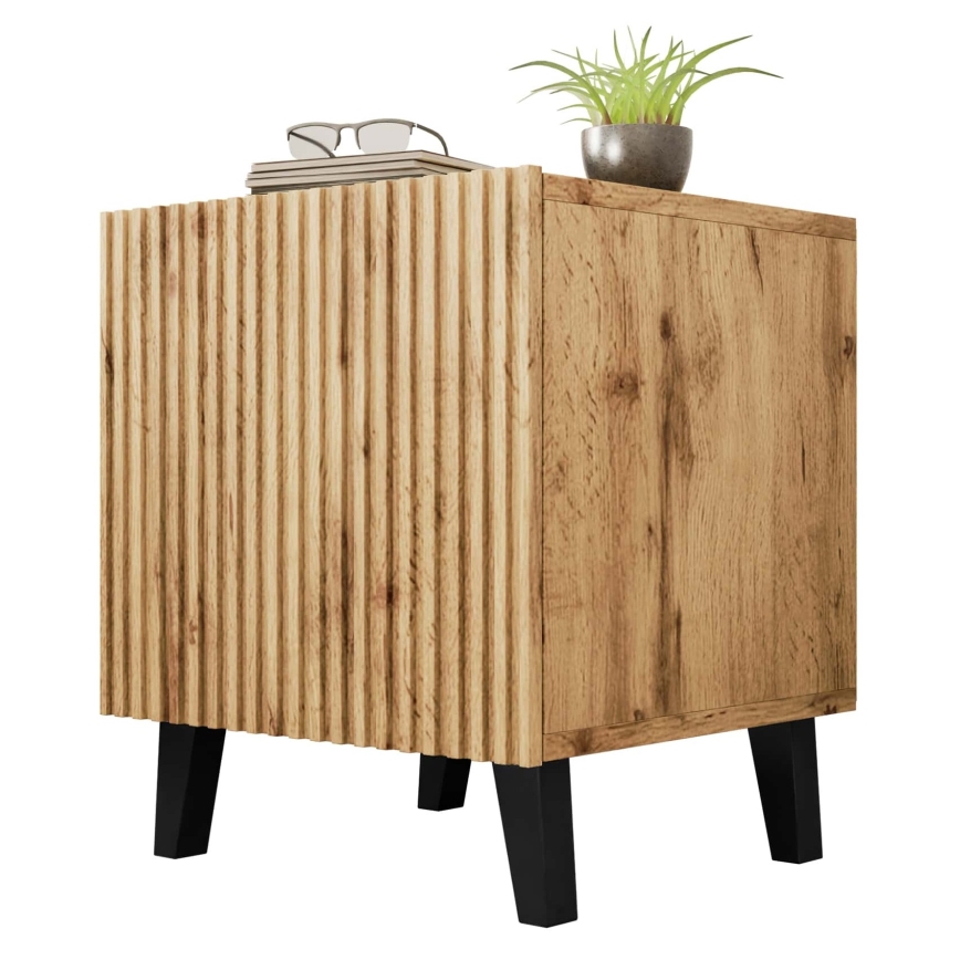 CONJUNTO 2x Mesas de cabeceira VAMOS 52x45 cm castanho