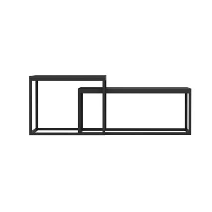 CONJUNTO 2x Mesas de centro LEKA preto