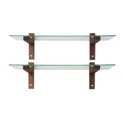 CONJUNTO 2x Prateleira de parede 25x85 cm pinho/transparente