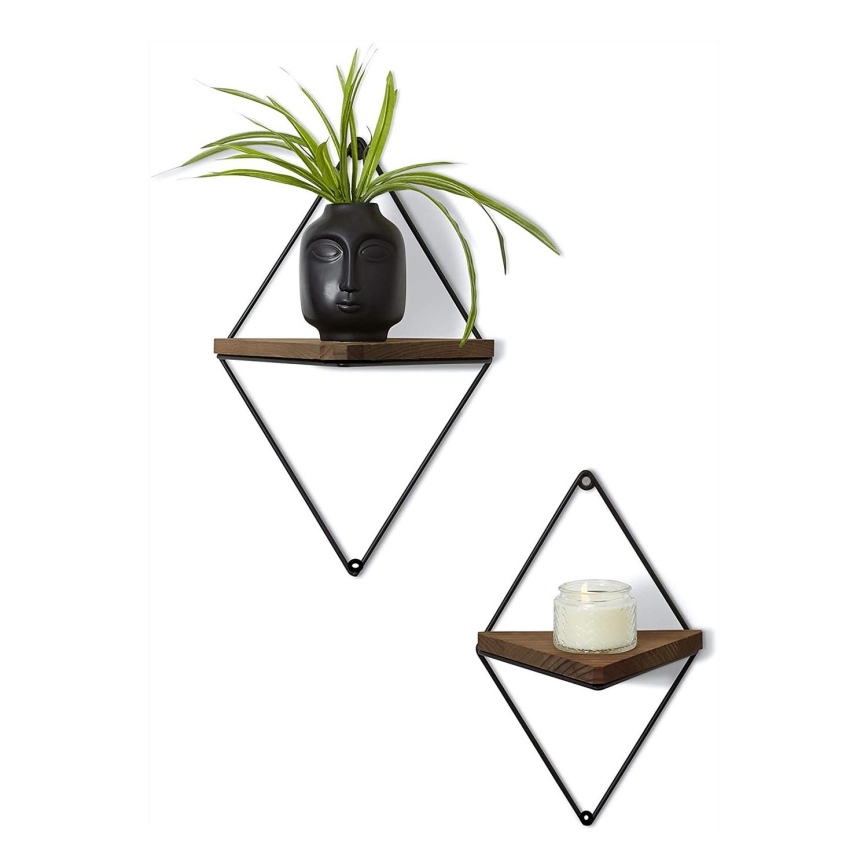 CONJUNTO 2x Prateleira de parede abeto