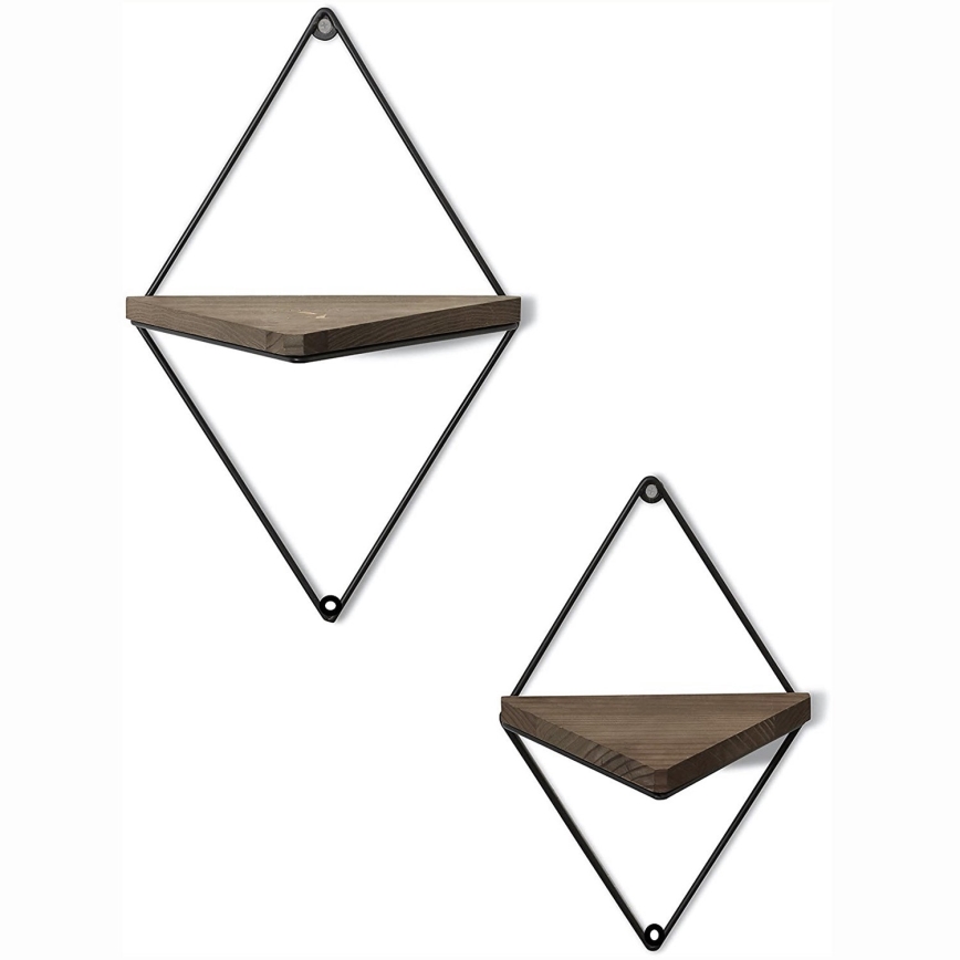 CONJUNTO 2x Prateleira de parede abeto