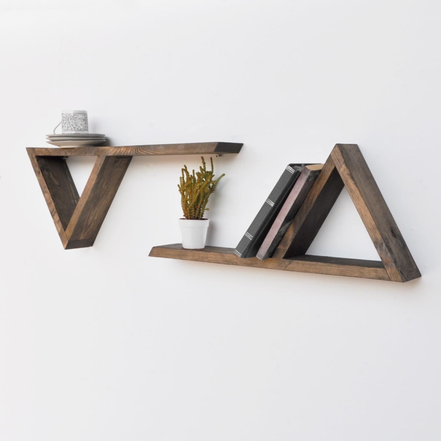 CONJUNTO 2x Prateleira de parede abeto