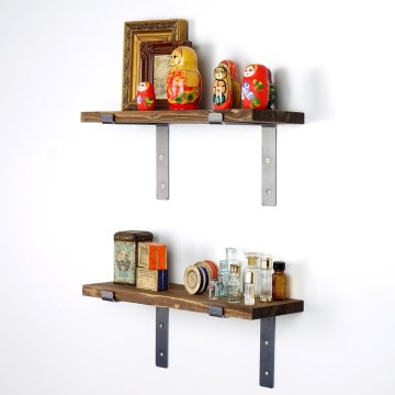 CONJUNTO 2x Prateleira de parede abeto