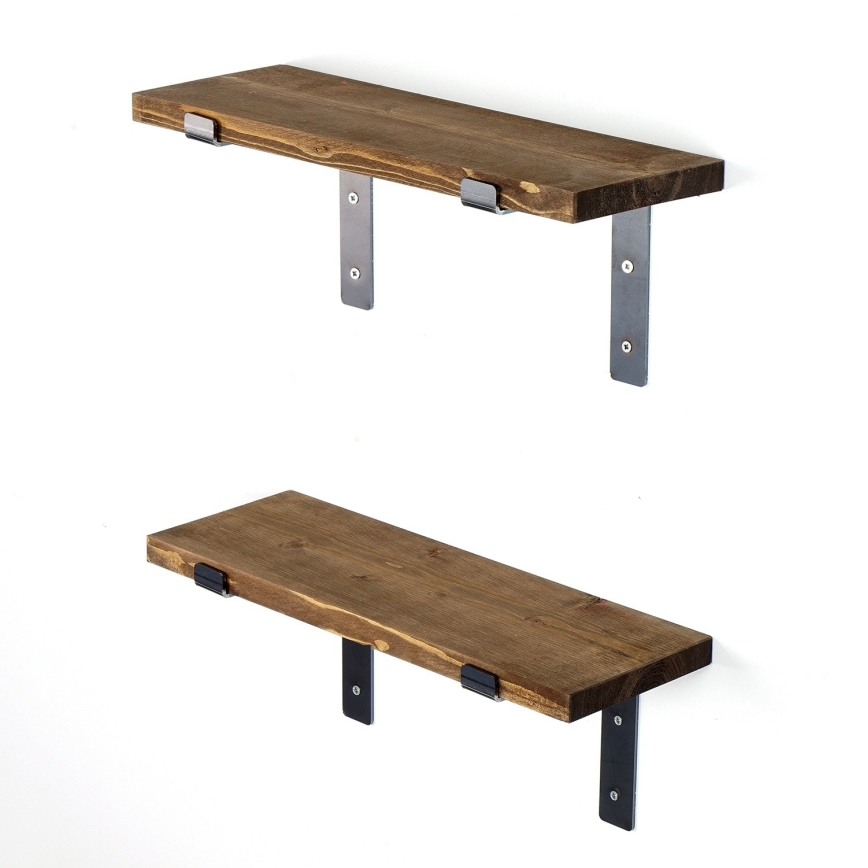 CONJUNTO 2x Prateleira de parede abeto