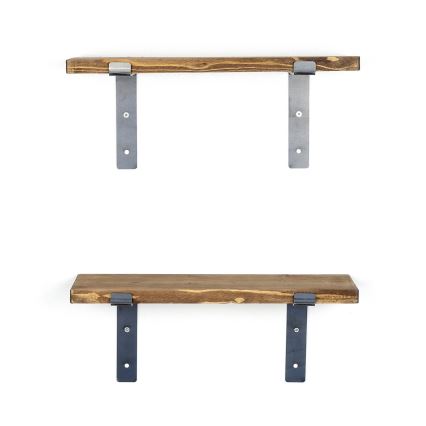 CONJUNTO 2x Prateleira de parede abeto