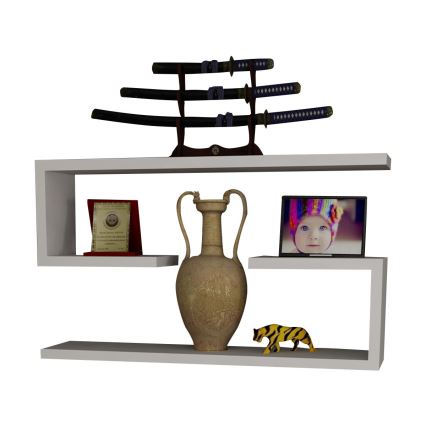 CONJUNTO 2x Prateleira de parede JENIKA branca