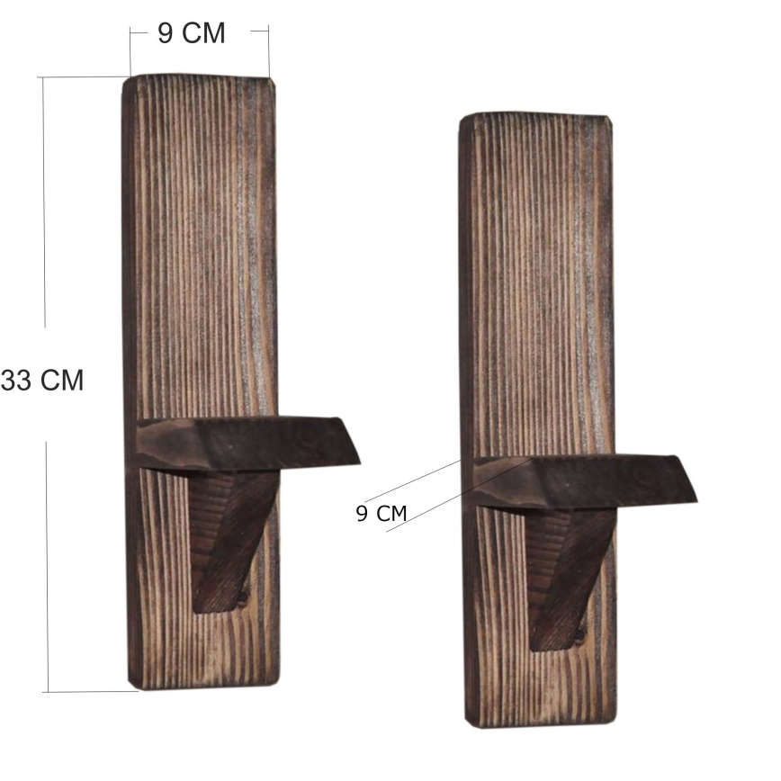 CONJUNTO 2x Prateleira de parede RAF abeto