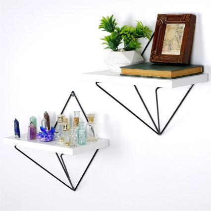 CONJUNTO 2x Prateleiras de parede 14x30 cm branco