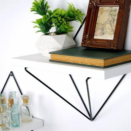 CONJUNTO 2x Prateleiras de parede 14x30 cm branco