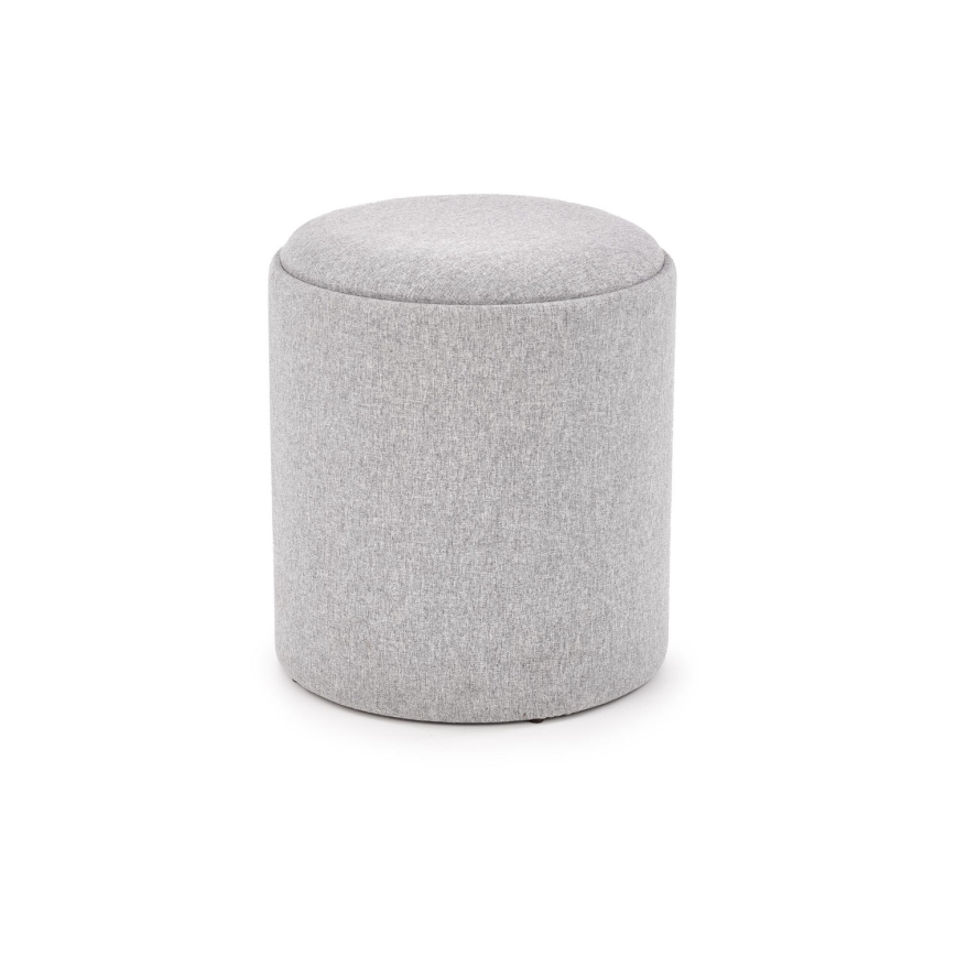 CONJUNTO 2x Pufes AVIKO diâmetro 38/45 cm cinzento/bege