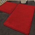 CONJUNTO 2x Tapete de banheiro 60x100 cm vermelho