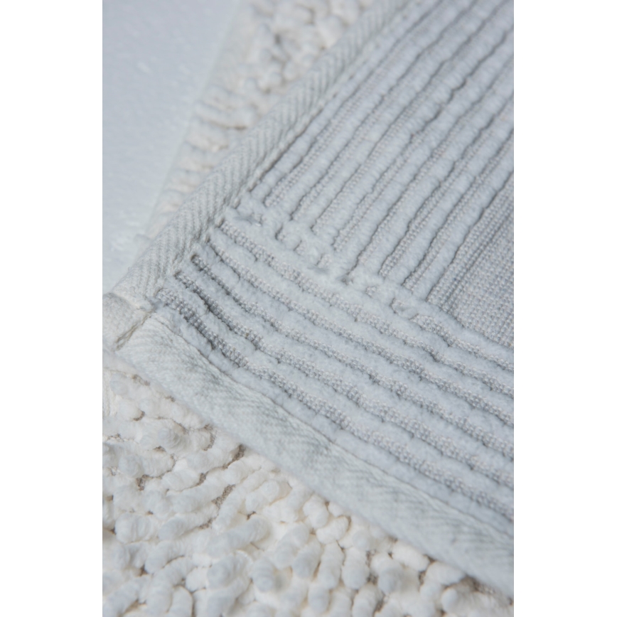 CONJUNTO 2x Tapete de Banheiro STONE 60/100 cm branco