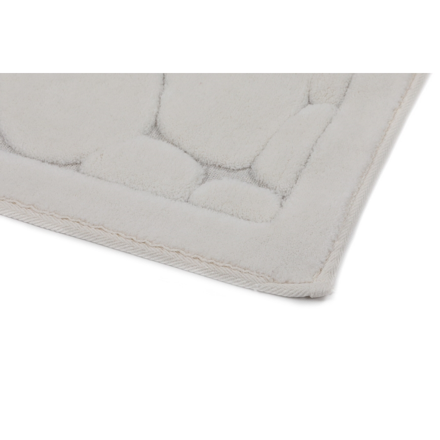 CONJUNTO 2x Tapetes para casa de banho LINO 60/100 cm bege