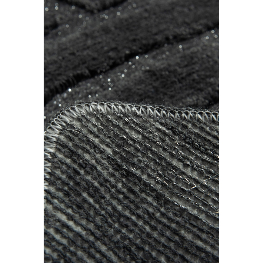 CONJUNTO 3x Tapete de Banheiro ALYA 60/60/100 cm antracite