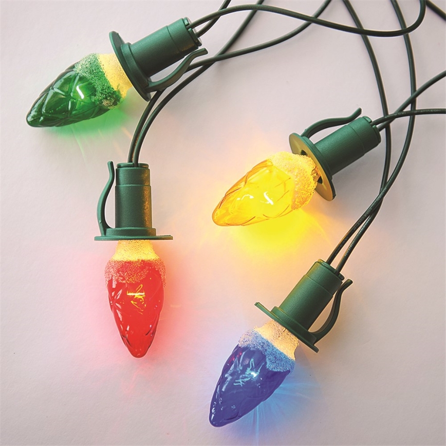 CONJUNTO 3 x Lâmpada de substituição CONE E10/20V/0,1A colorido Fabricado na Europa