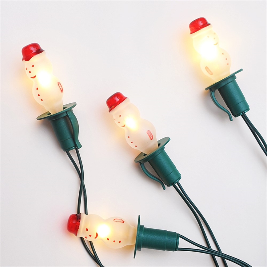 CONJUNTO 3 x Lâmpada de substituição FIGURINE E10/20V/0,1A branco Fabricado na Europa