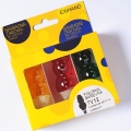 CONJUNTO 3 x Lâmpada de substituição FIGURINE E10/20V/0,1A colorido Fabricado na Europa
