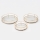 CONJUNTO 3x Bandejas decorativa diâmetro 27/33/37 cm dourado
