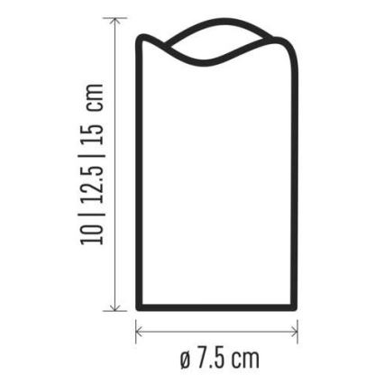 CONJUNTO 3x Decorações de Natal LED 3xLED/3x3AAA + controlo remoto