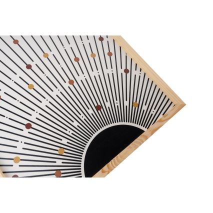 CONJUNTO 3x Fotografias numa moldura 50x70 cm bege/castanho