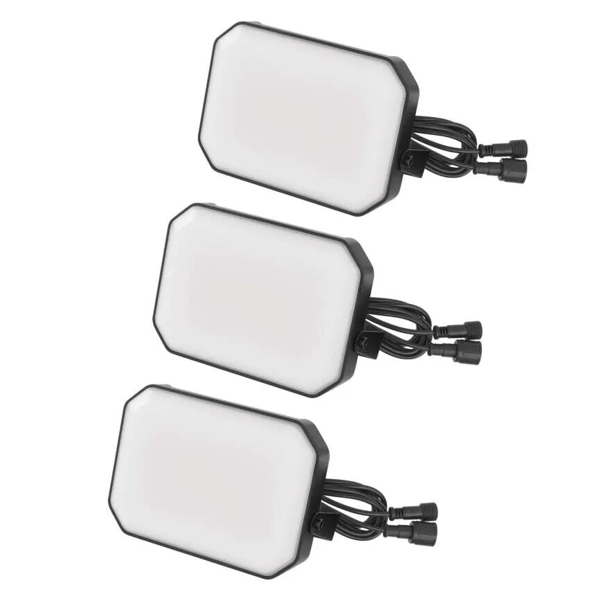 CONJUNTO 3x Holofotes LED RGBIC para exterior com regulação LED/14W/230V 3000-6500K IP65 Wi-Fi Tuya