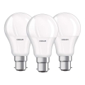 CONJUNTO 3x Lâmpada LED B22d/8,5W/230V 4000K - Osram